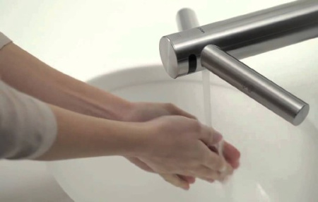 смеситель для раковины dyson airblade wash+dry wd 05 с сушилкой для рук