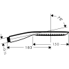 душевая лейка hansgrohe puravida 28558000