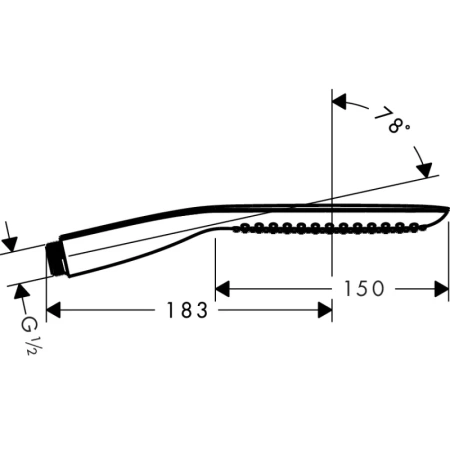 душевая лейка hansgrohe puravida 28558000