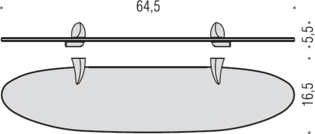 полка 64,5 см colombo design link b2416