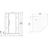 душевая кабина niagara luxe ng-7799wbk 90x90 без гидромассажа