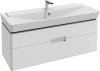 тумба под раковину jacob delafon reve eb1137-g1c 120 см белый лак, 2 ящика