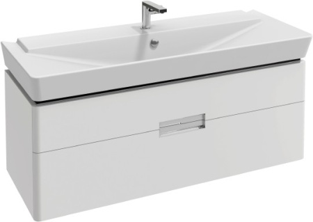 тумба под раковину jacob delafon reve eb1137-g1c 120 см белый лак, 2 ящика