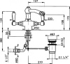 смеситель для биде nicolazzi petit mont blanc 1434 bz 78 бронза