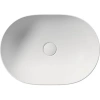 раковина gsi pura 886009 накладная, 50x35 см, bianco opaco (белый матовый)