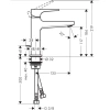 смеситель для раковины с донным клапаном hansgrohe metropol 32506000