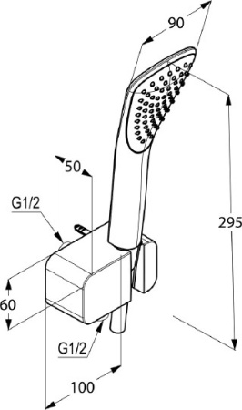 душевой гарнитур kludi fizz 6767005-00