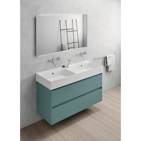 раковина gsi kube x 9425111 подвесная, 120x47 см, bianco lucido (белый глянец)