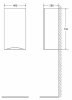 шкаф подвесной belbagno fly 40 fly-marino-750-1a-sc-bl-p-r
