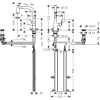 смеситель для кухни hansgrohe metris select m71 73805000, хром