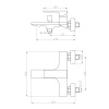 смеситель для ванны orange lutz m04-100b черный