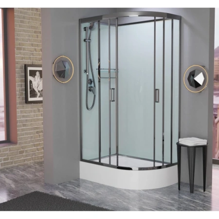 душевая кабина 120x80x215 см frank f412/1l brilliant 180009 прозрачное