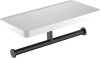 Держатель туалетной бумаги Aquatek Европа AQ4919MB двойной, матовый черный