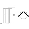 душевая кабина niagara eco 90x90 e90/13/tn без гидромассажа