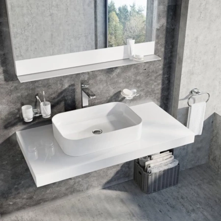 раковина-чаша ravak ceramic r slim 55 см xjx01155002, белая