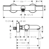 термостат для ванны hansgrohe ecostat element 13347000