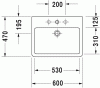 накладная раковина в ванную duravit vero 0454600825