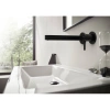смеситель hansgrohe finoris 76050670 для раковины с выпуском, с изливом 22.8 см, матовый черный