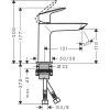 смеситель для раковины без донного клапана hansgrohe logis 71253670