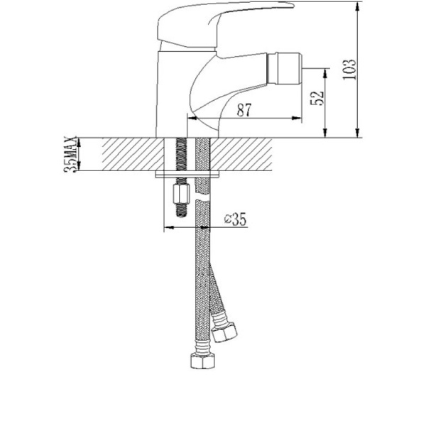 смеситель для биде lemark pramen lm3308c