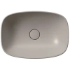 раковина gsi nubes 978405 накладная, 50x35 см, tortora opaco (коричневый матовый)