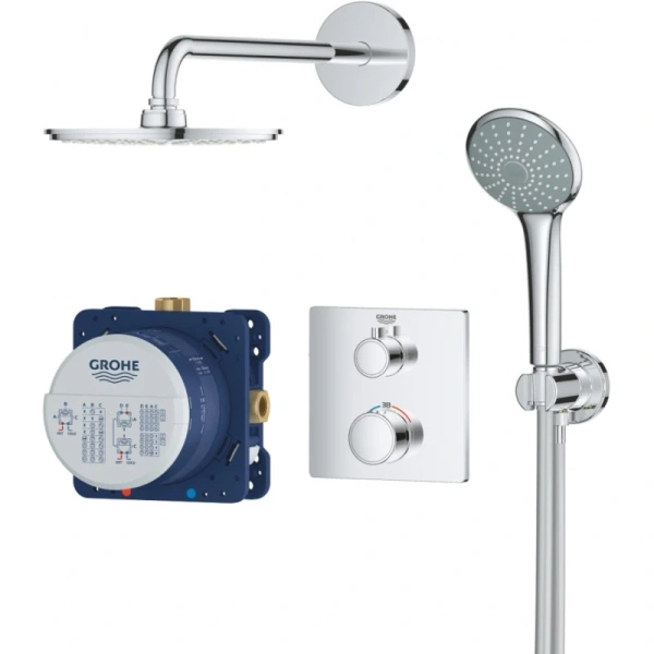 душевой комплект 210 мм grohe grohtherm 34734000