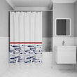 Штора для ванной, 200x180 см, IDDIS Base BO04P18i11 полиэстер