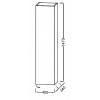 шкаф пенал jacob delafon 40 r eb1850d-g1c подвесной белый глянцевый 387358