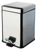 ведро для мусора colombo design black&white b9210.cr цвет хром