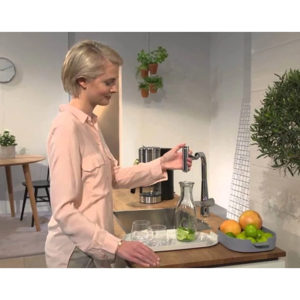 смеситель для кухни 300 с выдвижным изливом hansgrohe talis select m51 72821000, хром