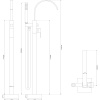 смеситель напольный для ванны nt bagno nera b nt42031