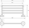 полка для полотенец bemeta retro 144102187