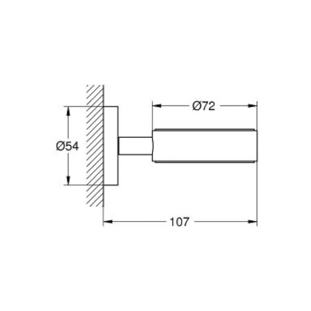 держатель grohe essentials 40369001