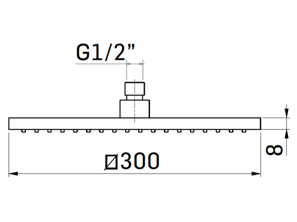 верхний душ mamoli euclide 30 см 858s00k цвет черный матовый