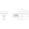 мыльница gessi emporio 38803#149 настенная, сатинированное стекло, цвет finox