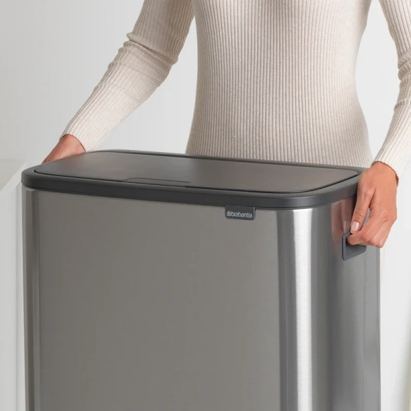 Мусорное ведро Brabantia Bo Touch Bin 221422 30+30 л, стальное матовое