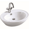 Раковина CeramaLux Lux Classicа 3573 накладная, 60x48 см, белый | хром
