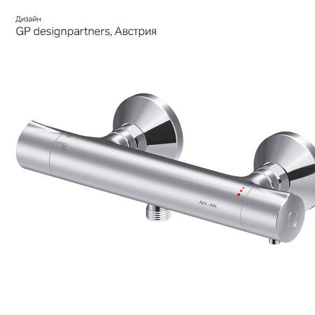 смеситель для душа am.pm like f8040000 с термостатом хром