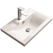 Раковина SantiLine SL-2101 (90) полувстраемая, 91x39.5 см, белая