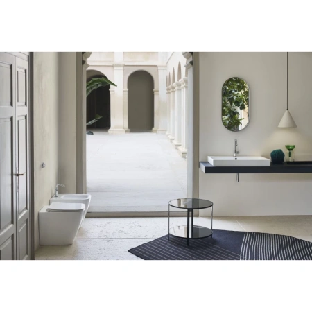 раковина gsi nubes 9622111 подвесная/накладная, 80x46 см, bianco lucido (белый глянец)
