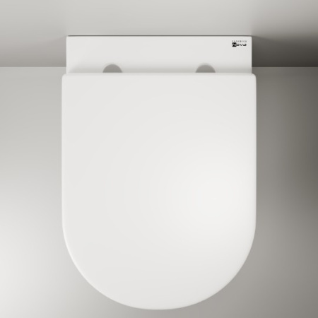 унитаз ceramicanova trend rimless 111010 s подвесной, с сиденьем микролифт, белая
