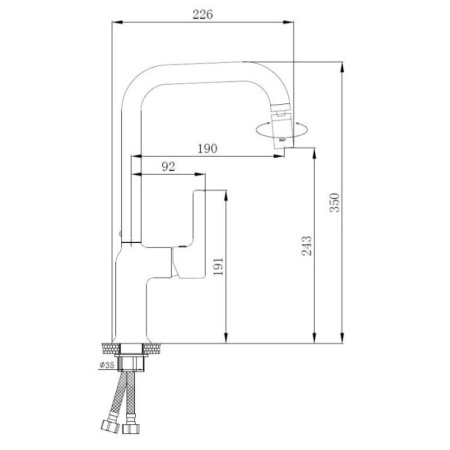 смеситель для кухни haiba hb70814-7