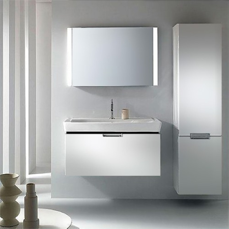 тумба под раковину jacob delafon reve eb1133-g1c 120 см белый лак, 1 ящик