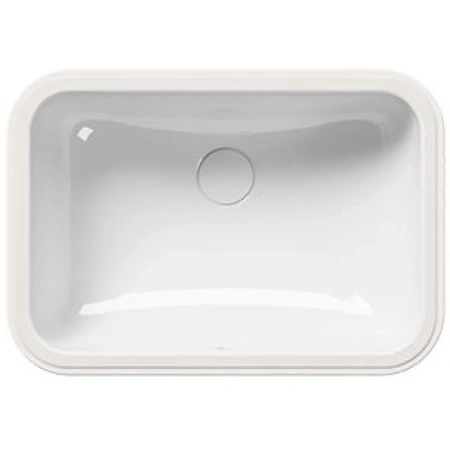раковина gsi pura 724711 встраиваемая снизу, 50x35 см, bianco lucido (белый глянец)