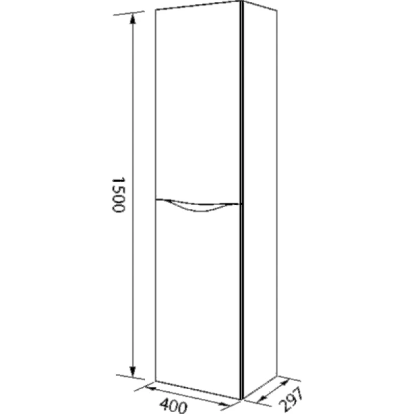 шкаф-пенал iddis cloud 40 l iddis cloud clo40w0i97цвет белый