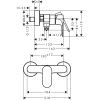 смеситель для душа hansgrohe rebris s 72640000