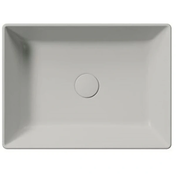 раковина gsi kube x 942917 накладная, 50x37 см, cenere opaco (серый матовый)