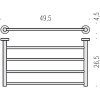 полка для полотенец colombo design plus w4987.nm черный матовый