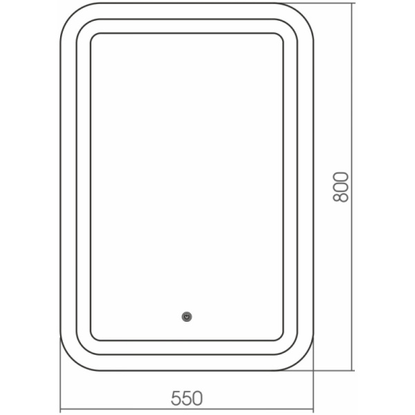 зеркало 55х80 см grossman elegans 555800