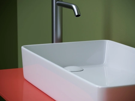раковина ceramicanova element cn5048 накладная, 62x34 см, белая